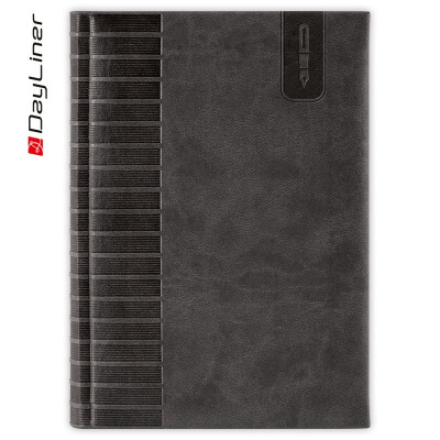 Tárgyalási napló Tucson B5 napló, fehér lapokkal fekete Dayliner 2026.