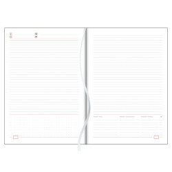 Tárgyalási napló Tucson B5 napló, fehér lapokkal fekete Dayliner 2026.