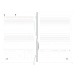 Tárgyalási napló Tucson B5 napló, fehér lapokkal fekete Dayliner 2026.