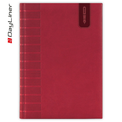 Tárgyalási napló Tucson B5 napló, fehér lapokkal piros Dayliner 2026.