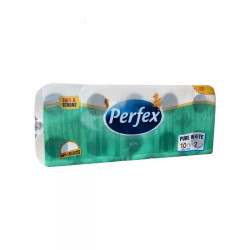 Toalettpapír 2 rétegű kistekercses 100% cellulóz 108 lap/tekercs 10 tekercs/csomag Boni Perfex Iroda üzemeltetés, munkavédelem Perfex