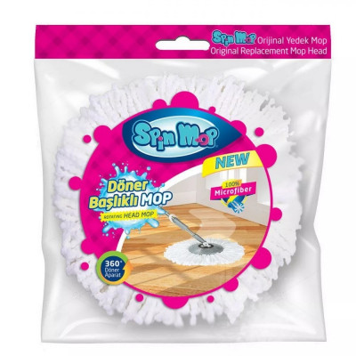 Felmosó fej mop utántöltő 360° forgó 20 cm Spin Mop UP702