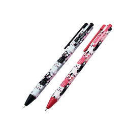 Golyóstoll nyomógombos 0,7mm Vinson Cat F2 vegyes test displ 24 db/display Golyóstoll Vinson