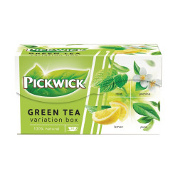 Zöld tea 20 filter/doboz 37,5 g Pickwick Zöld tea variációk borsmenta/jázmin/citrom/natúr Iroda üzemeltetés, munkavédelem Pickwick