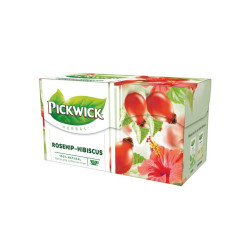 Fekete tea 20x2 g Pickwick csipkebogyó hibiszkusszal Fekete teák Pickwick