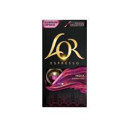 Kávékapszula, Nespresso kompatibilis LOR India 10 db/doboz Iroda üzemeltetés, munkavédelem LOR