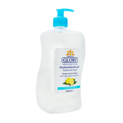Kéz- és bőrfertőtlenítő gél pumpás 500 ml Glory citrom