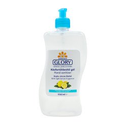 Kéz- és bőrfertőtlenítő gél pumpás 500 ml Glory citrom