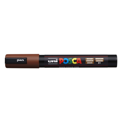 Dekormarker 1,8-2,5mm, Uni Posca PC-5M barna