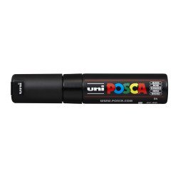 Dekormarker 8mm, Uni Posca PC-8K fekete Dekormarker Uni