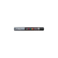 Dekormarker 0,7-1mm, Uni Posca PC-1M ezüst Dekormarker Uni