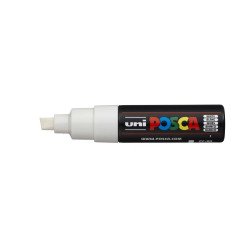 Dekormarker 8mm, Uni Posca PC-8K fehér Dekormarker Uni