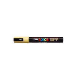 Dekormarker 1,8-2,5mm, Uni Posca PC-5M szalmasárga Dekormarker Uni
