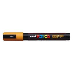 Dekormarker 1,8-2,5mm, Uni Posca PC-5M ragyogó sárga Dekormarker Uni