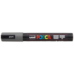 Dekormarker 1,8-2,5mm, Uni Posca PC-5M mélyszürke Dekormarker Uni