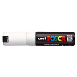 Dekormarker 4,5-5,5mm, Uni Posca PC-7M fehér Dekormarker Uni