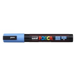 Dekormarker 1,8-2,5mm, Uni Posca PC-5M égszínkék Dekormarker Uni