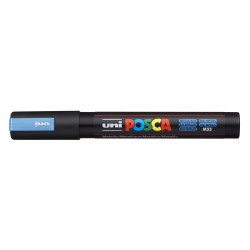 Dekormarker 1,8-2,5mm, Uni Posca PC-5M metál kék Dekormarker Uni