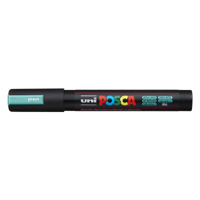 Dekormarker 1,8-2,5mm, Uni Posca PC-5M metál zöld