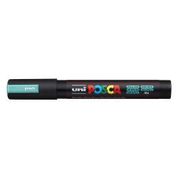 Dekormarker 1,8-2,5mm, Uni Posca PC-5M metál zöld Dekormarker Uni