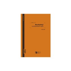 Munkahelyi munkabaleseti napló 24 lapos füzet A/4 álló B.VALL.347 Író- irodaszer, papíráru Egyéb