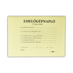 Emelőgépnapló 24 lapos A/5 fekvő D.E.938 Író- irodaszer, papíráru Egyéb