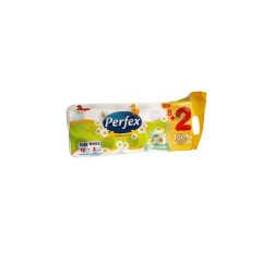 Toalettpapír 3 rétegű 150 lap/tekercs 8+2 tekercs/csomag Boni Perfex DeLuxe kamillás Iroda üzemeltetés, munkavédelem Perfex
