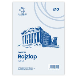 Rajzlap A3, famentes fóliázva Bluering® 10 ív/csomag, Író- irodaszer, papíráru Bluering