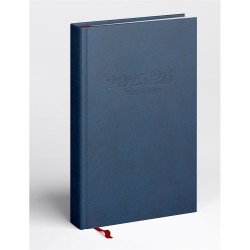 Tanári határidőnapló A5, műbőr 150mmx210mm, fehér lapokkal kék 2026/2027 Realsystem Író- irodaszer, papíráru Realsystem