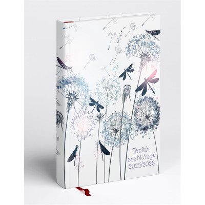 Tanítói zsebkönyv A5, műbőr 145mmx205mm, fehér lapokkal pitypang 2025/2026 Realsystem Tanítói zsebkönyv A5, műbőr 145mmx205mm, fehér lapokkal pitypang 2025/2026 Realsystem