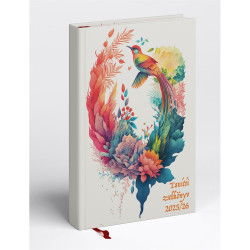 Tanítói zsebkönyv A5, műbőr 145mmx205mm, fehér lapokkal cseresznyevirág 2026/2027 Realsystem Író- irodaszer, papíráru Realsystem