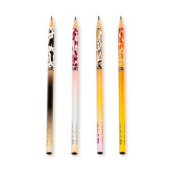 Grafitceruza HB, háromszögletű, 72 db/doboz, Nebulo, vegyes minták, Állatmintás Grafitceruza Nebulo