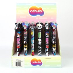 Zseléstoll radírozható, panda, 36 db/display Nebulo Író- irodaszer, papíráru Nebulo