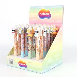 Zseléstoll radírozható, nyomógombos, pörgetős kutyus 24 db/display Nebulo Író- irodaszer, papíráru Nebulo