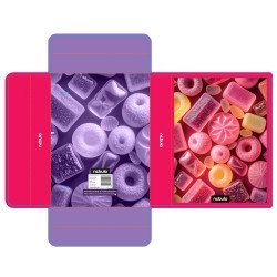 Füzetbox A5, hullámkarton, Candy, Nebulo Író- irodaszer, papíráru Nebulo