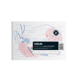Vázlatfüzet B5, spirálos, 120g, Nebulo Író- irodaszer, papíráru Nebulo