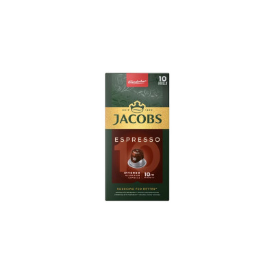 Kávékapszula, Nespresso kompatibilis Jacobs Espresso 10 Intenso 10db kapszula