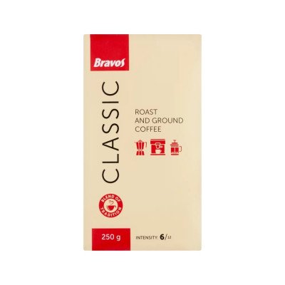 Kávé őrölt, 250g, Bravos Classic