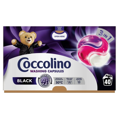 Mosókapszula 40 db/doboz Coccolino 3in1 Black