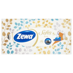Papírzsebkendő 4 rétegű 80 db/csomag Zewa Softis Style NaturalSoft Iroda üzemeltetés, munkavédelem Zewa