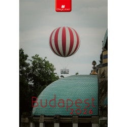 Falinaptár képes 230 x 330 mm, fehér lapokkal Budapest Dayliner 2026.