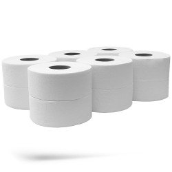 Kéztörlő 2 rétegű tekercses átmérő: 13 cm 100% cellulóz 12 tekercs/csomag Bluering®NC214E hófehér Iroda üzemeltetés, munkavédelem Bluering