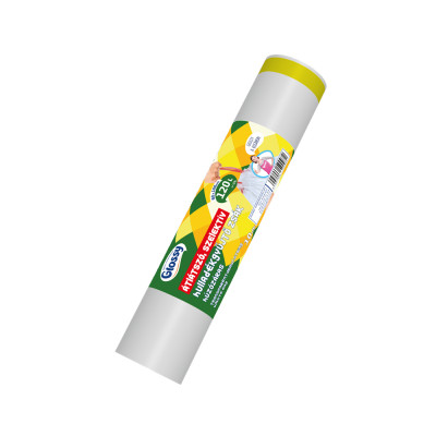 Szemeteszsák önzáró szalaggal 120 liter 60 x 100 cm 10 db/tekercs Glossy átlásztó