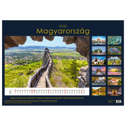 Falinaptár képes 340 × 485 mm, fehér lapokkal Magyarország Dayliner 2027.