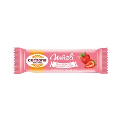 Müzliszelet 20 g, CERBONA, epres-joghurtos Iroda üzemeltetés, munkavédelem Cerbona