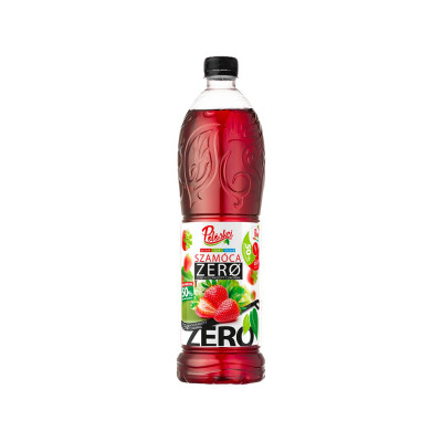 Gyümölcsszörp 1l, szamóca Zero Pölöskei
