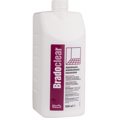 Felületfertőtlenítő koncentrátum aldehidmentes 1 liter BradoClear 22