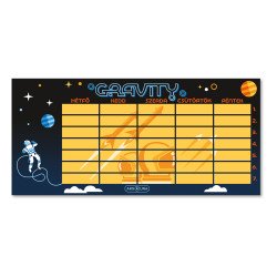 Órarend egylapos fiús, Ars Una GRAVITY 25db/csomag Író- irodaszer, papíráru Ars Una