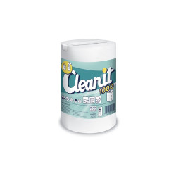 Papírtörlő konyhai 2 rétegű átmérő: 60 cm 700 lap/147 méter/tekercs 6 tekercs/karton Cleanit XXL1000 Lucart_821723 fehér Iroda üzemeltetés, munkavédelem Lucart