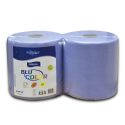 Kéztörlő 3 rétegű tekercses átmérő: 26 cm 100% cellulóz 1 tekercs BLU COLOR Bluering_BIBS800 kék Iroda üzemeltetés, munkavédelem Paperdi
